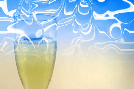 abstract scene of the liquor-glassの写真素材