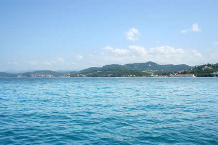 beautiful year sky on seaの写真素材