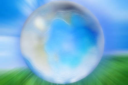 abstract scene planet on celestial backgroundの写真素材