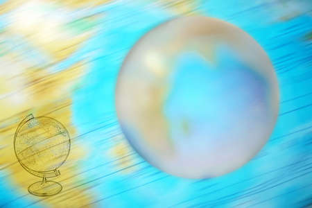 abstract scene of the planetの写真素材