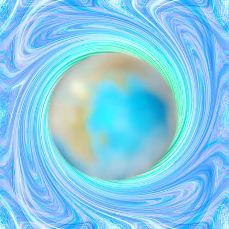 abstract background with scene planetの写真素材