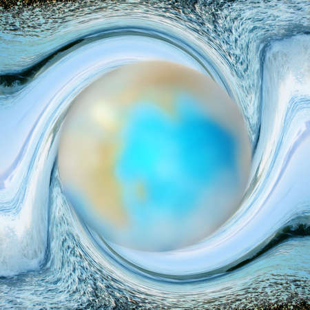 abstract background with scene planetの写真素材