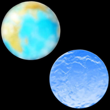 abstract background with scene planet