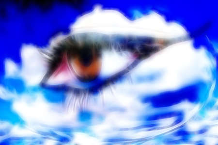 abstract scene feminine eyeの写真素材