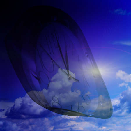 abstract current of timeの写真素材