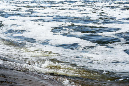 tempestuous flow waterの写真素材