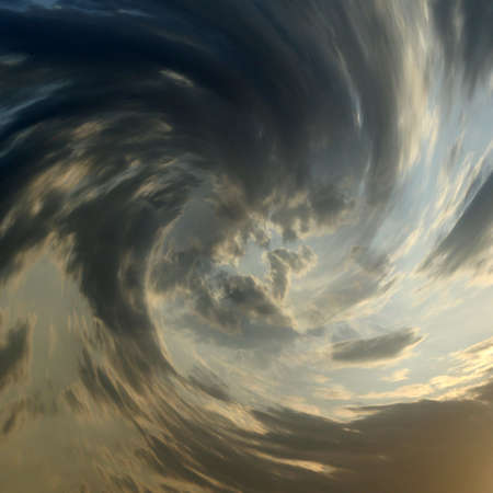 phosphorescence sun on evening skyの写真素材