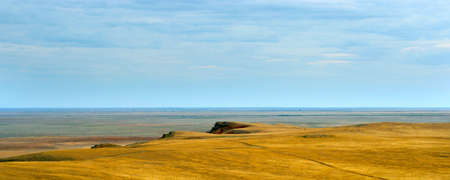 declivity of the mountain Bogdo,Russia の写真素材