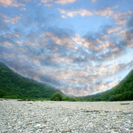 sky and rockの写真素材