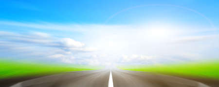 on the roadの写真素材