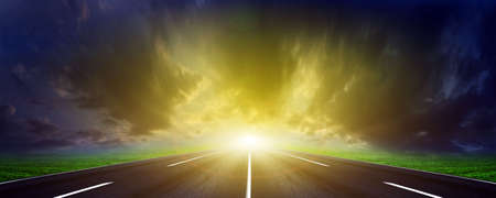 on the routeの写真素材