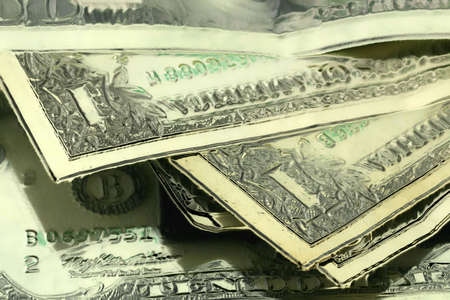 abstract scene with dollars