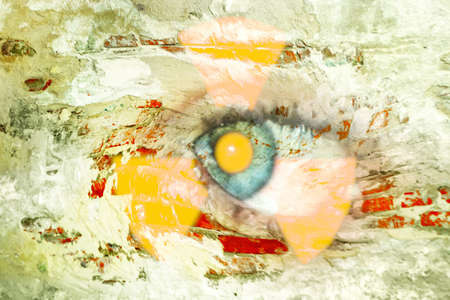 abstract scene as background radiation dangerの写真素材