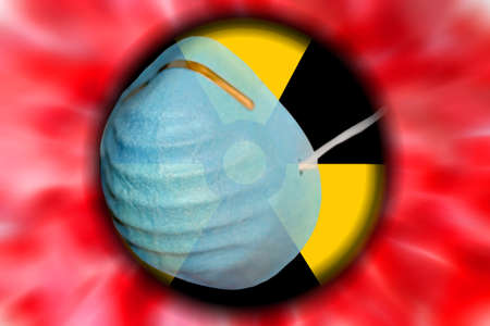 abstract scene as background radiation danger