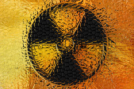 abstract scene as background radiation dangerの写真素材