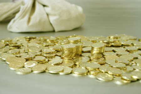 russian metallic coins nominal value ten roublesの写真素材