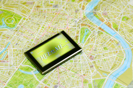 GPS and mapの写真素材