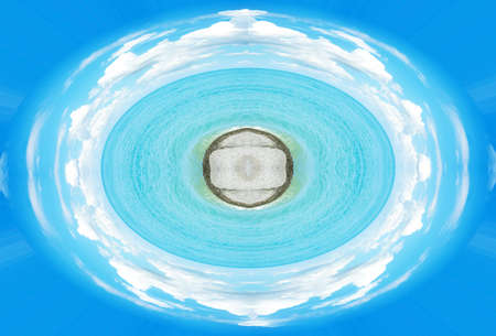 abstract sea island