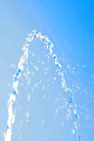 scene flow water on background blue skyの写真素材