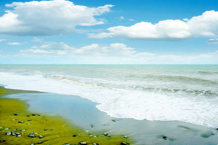 scene solar sea beach as travel backgroundの写真素材