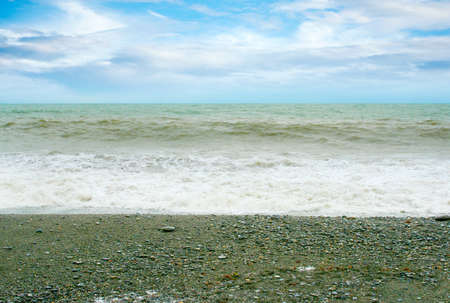 solar sea beach as travel backgroundの写真素材