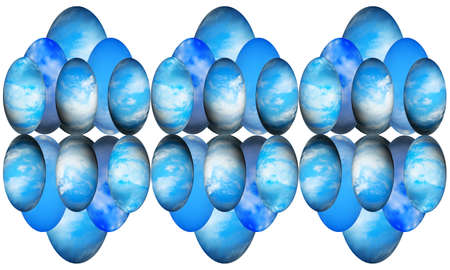 abstract sphere with pattern and texture as background
