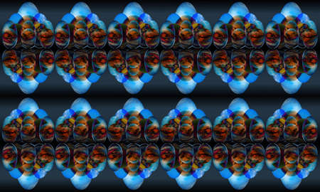 abstract sphere with pattern and texture as backgroundの写真素材