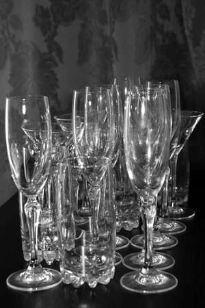 abstract scene liquor-glass for wine on plane table as backgroundの写真素材
