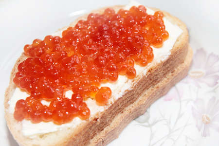 abstract scene red roe salmon fish as health feedingの写真素材
