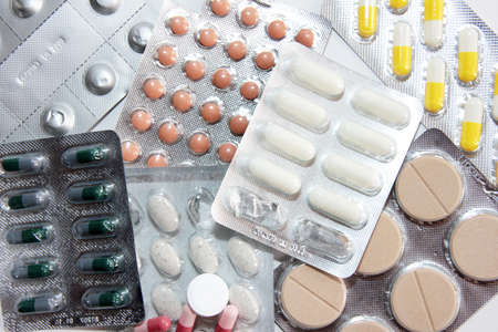 abstract scene medicine of the capsule as background medical preparations