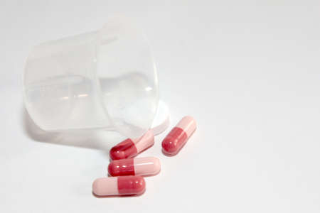 medicine of the capsule as background medical preparationsの写真素材