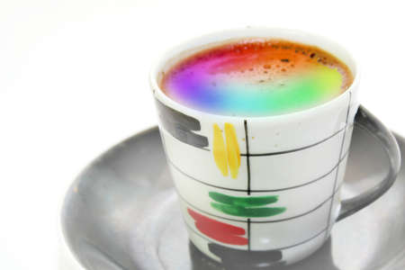 Abstract scene with cup of the coffeeの写真素材