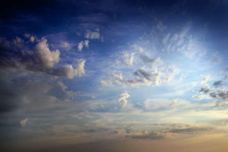 Beautiful sky and clouds as celestial landscape