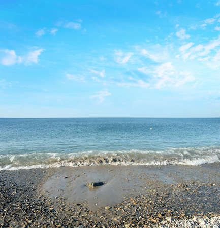 beautiful solar sea beach as place of the restの写真素材