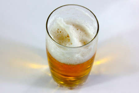 scene air bladder in goblet with beer