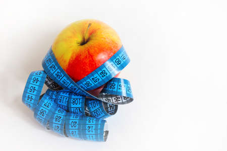 scene beautiful ripe apple as element correct feedingの写真素材