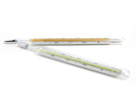 thermometer as scene medical instrument measurements of the temperature body