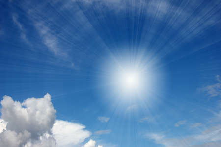 beautiful solar sky and cloudの写真素材