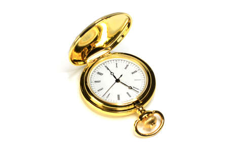 exact watch in metallic body as instrument of the measurement timeの写真素材