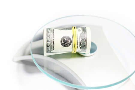 paper note dollars as part of the pay systemの写真素材