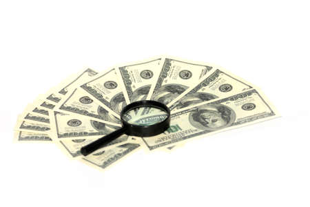 Paper note dollars as part of the pay systemの写真素材