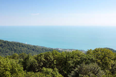 wonderful landscape with mountain peaks as place for extreme tourismの写真素材