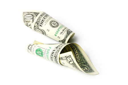 small pile of fine paper money dollars
