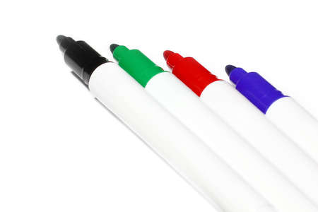 Several multi-colored felt-tip pens set of creative