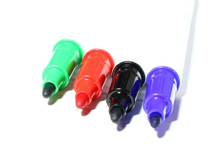 Several multi-colored felt-tip pens set of creative