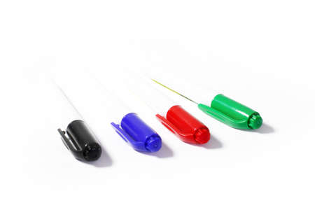 Several multi-colored felt-tip pens set of creative