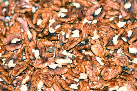 fruit peeled walnuts as part of the food