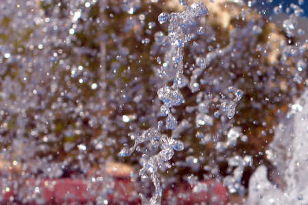 transparent water drops on background air