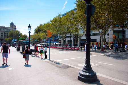 urban structures, streets and buildings of Barcelona, Spain