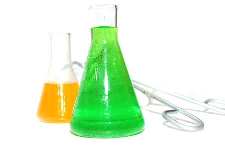 glass test tubes and retorts for chemistry